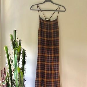 Urban Outfitters Plaid Maxi Layering Dress